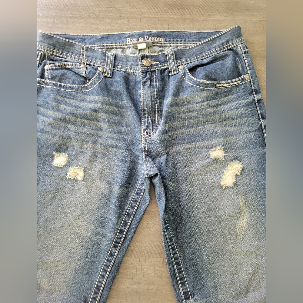 Axe and Crown distressed fashion jeans